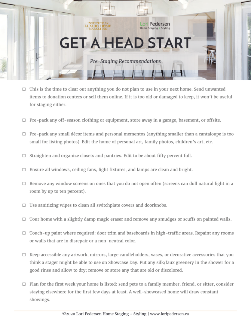 A page with instructions for how to get a head start.