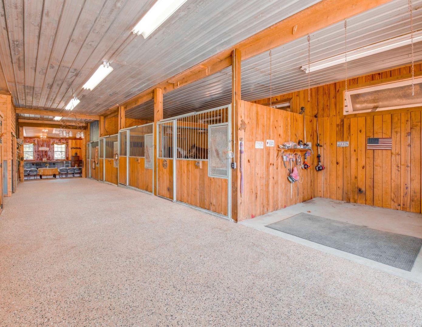 inside view of a luxury barn by Lookout Real Estate LLC